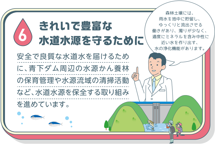 きれいで豊富な水道水源を守るために