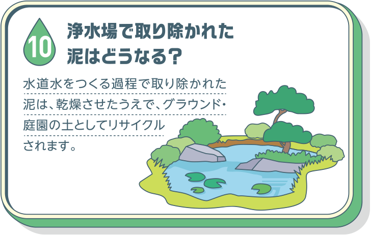 浄水場で取り除かれた泥はどうなる？